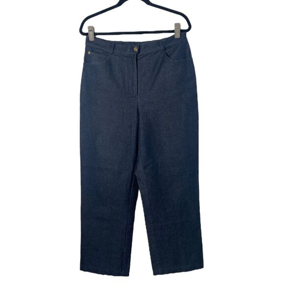 St. John Sport SZ 12 High-Rise Wide Leg Pants - Picture 5 of 7